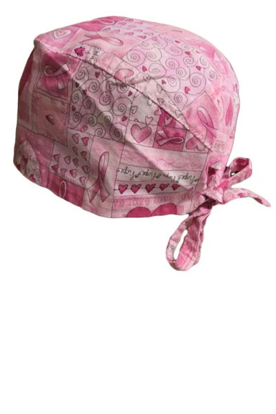 pink scrub hat