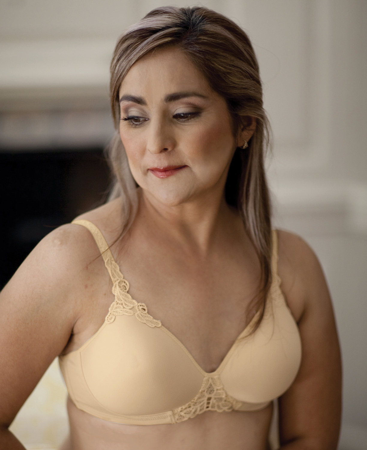 American Breast Care T-Shirt Lace Contour Mastectomy Bra