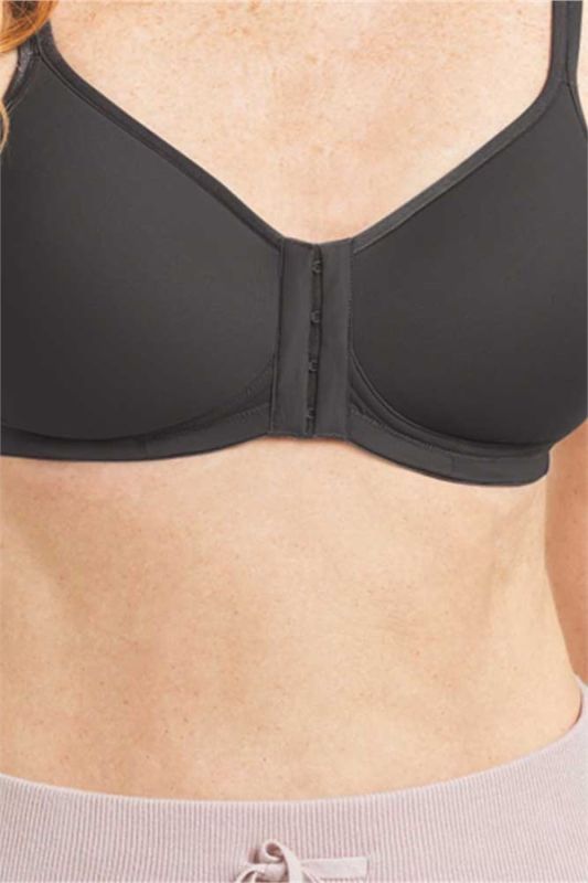 Amoena Womens Mara Padded Wire-Free Easy Front & Back Closure/Fastening  Pocketed Mastectomy Bra, Adjustable & Comfortable