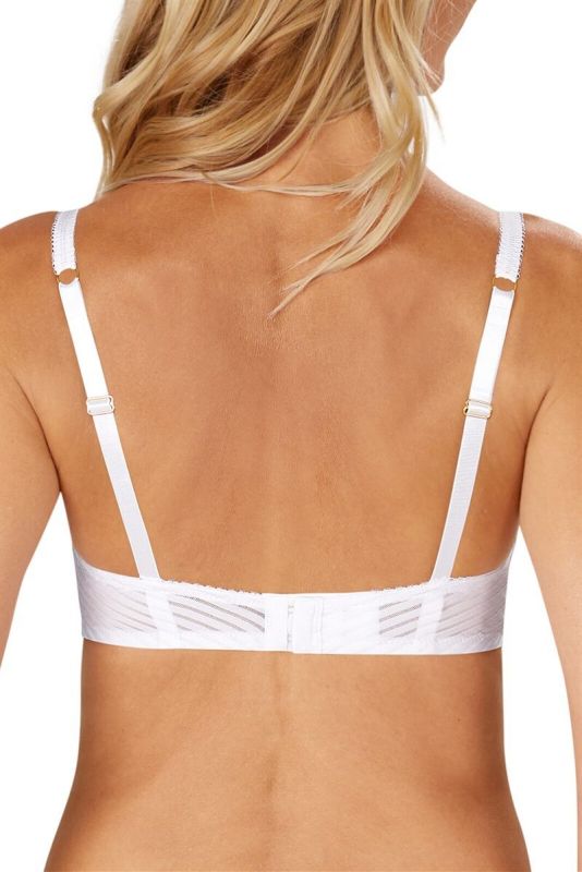 AMOENA KAROLINA WIRE-FREE BRA - WHITE/LIGHT NUDE – Tops & Bottoms