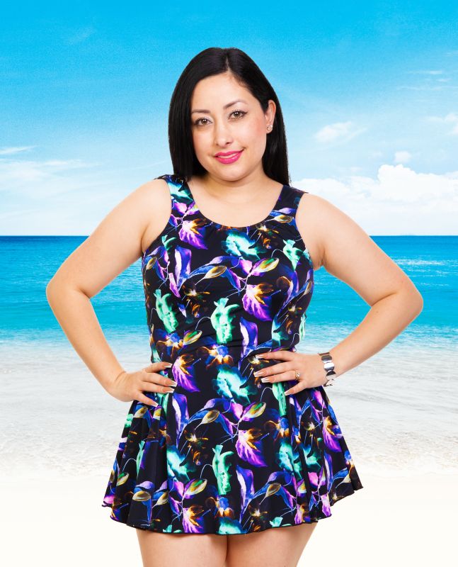 The Mastectomy Swim Dress Exotic Meadow Wph