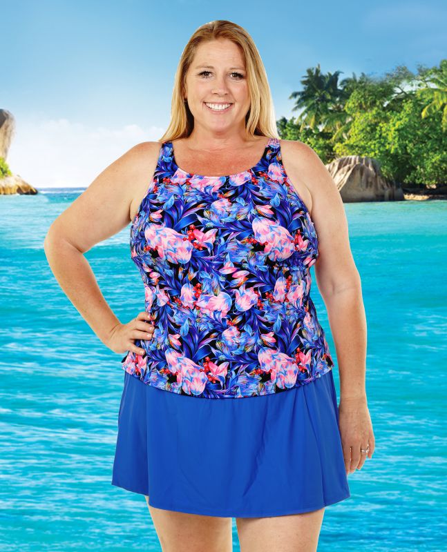 T.H.E. Mastectomy Tankini Top - Great Coverage Queen Size | WPH