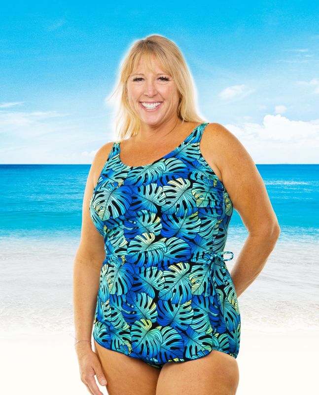 T H E Mastectomy Classic Sarong Swimsuit Tropical Wph