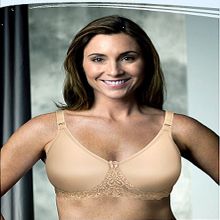  Womens Amanda Underwire Pocketed Mastectomy Bra White 42A