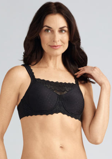 Jacquard Cotton Lace Mastectomy Camisole with Pockets