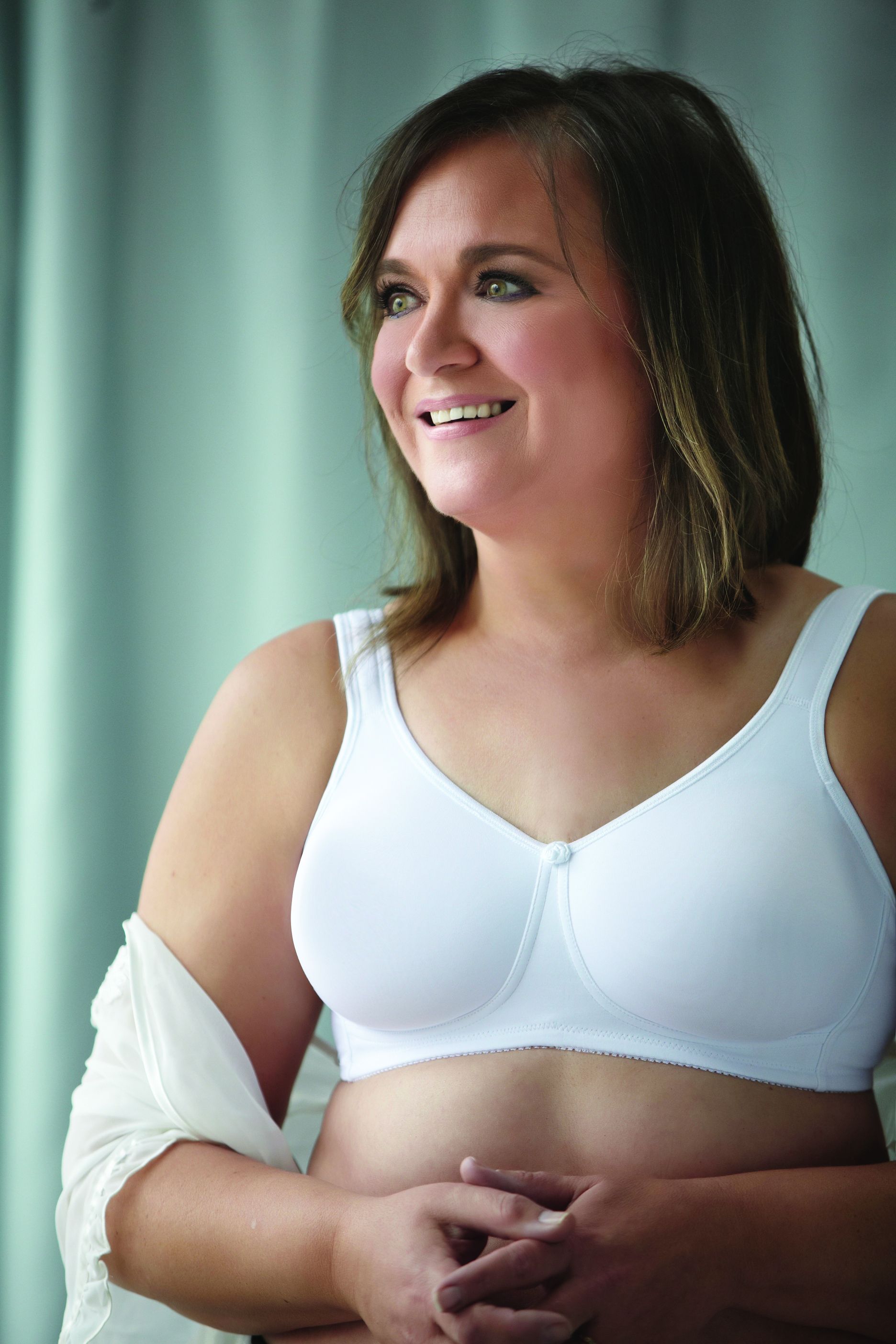American Breast Care Mastectomy Bra Regalia Size 46DD White at