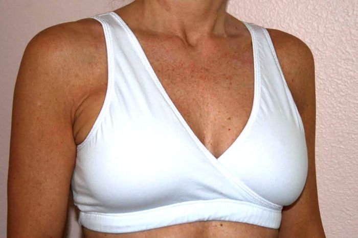 Pocketed Mastectomy Exercise Bra - Cotton/Lycra