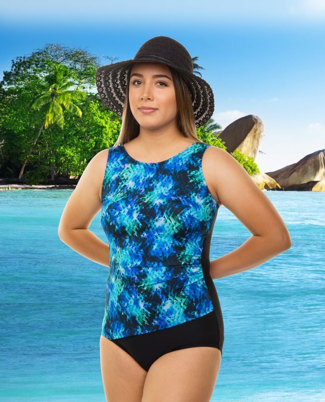 Slimming draped one piece swimsuit online