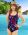 Style THE 927-60L/766 -  T.H.E. Darted Tank One-Piece Mastectomy Swimsuit Neon Print at Beach