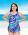 Style THE 965-60/779 -  T.H.E. Mastectomy Sarong One Piece Swimsuit Paint Splash